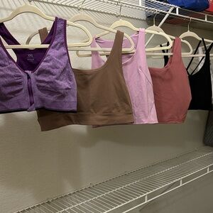 FREE SHIPPING! 5 BRA TOPS / SPORTS-BRAS XXL/ 2XL